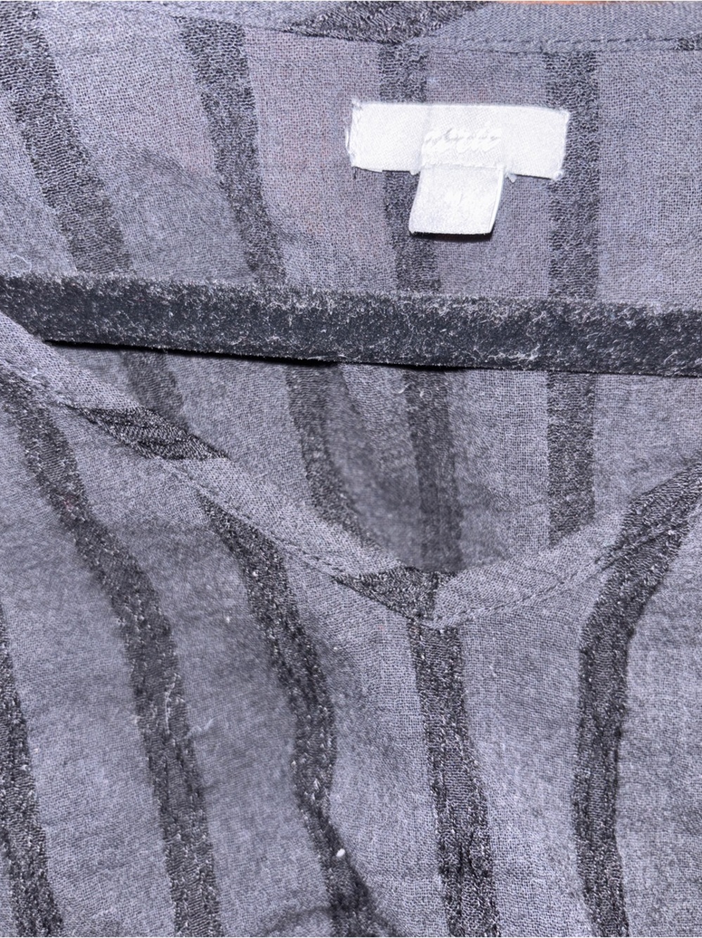 aerie Black poncho style Sheer Striped Swim Coverup - Picture 4 of 5